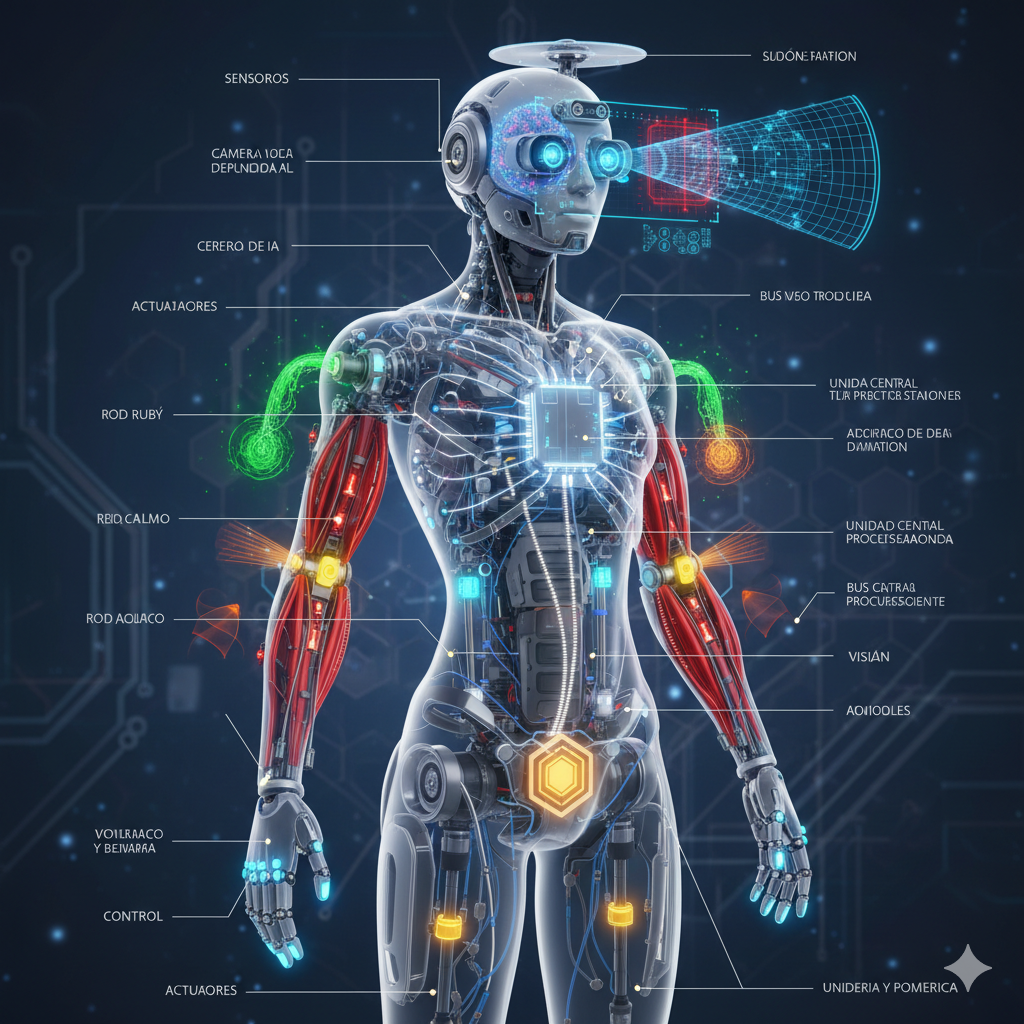 8. Anatomía de un robot humanoide: sensores, actuadores, visión y control 1 Anatomía de un robot humanoide