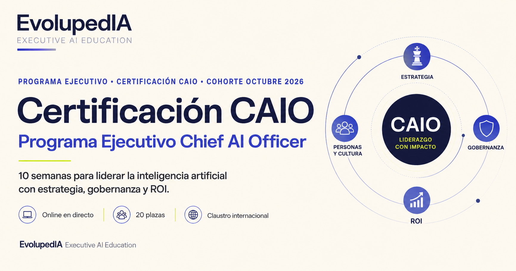 Chief AI Officer México: programa ejecutivo y certificación CAIO
